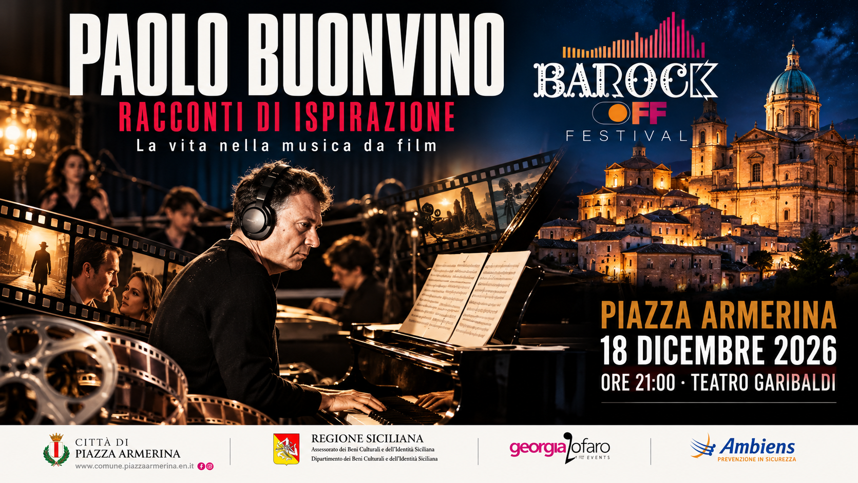 Locandina illustrativa Paolo Buonvino Racconti di Ispirazione, 18 dicembre 2026